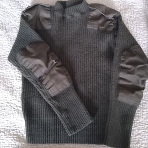 Vintage DSCP Valor Collection Sz 40 US Military Wool Service Sweater Army Green